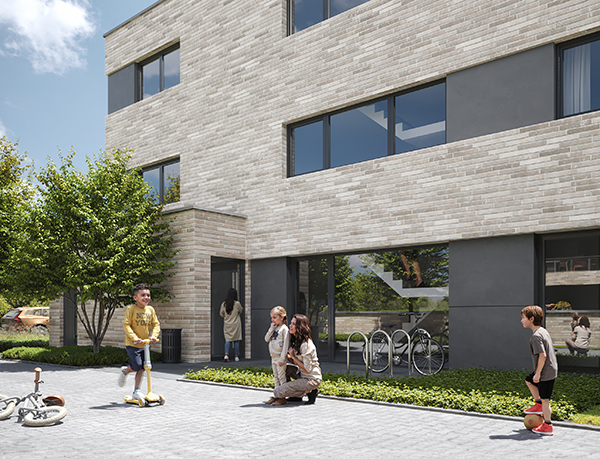 Projektbeschreibung -Averniequartier Eingangsbereich.